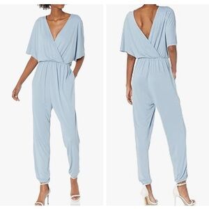 BCBGMAXAZRIA womens Surplice JumpsuitDress
